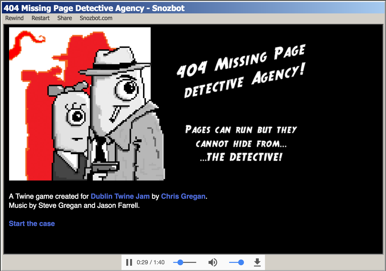 404 Missing Page Detective Agency