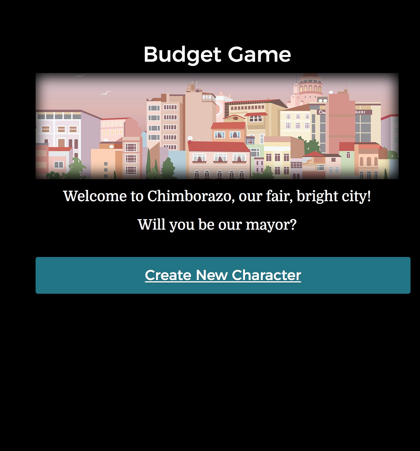 City Budget Game