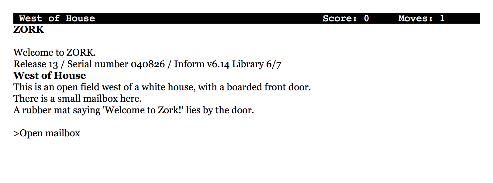 Zork I